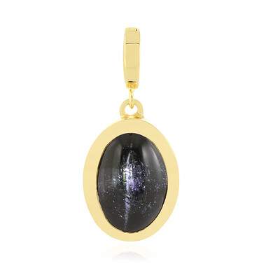 Ciondolo in argento con Diopside Stellato d'India
