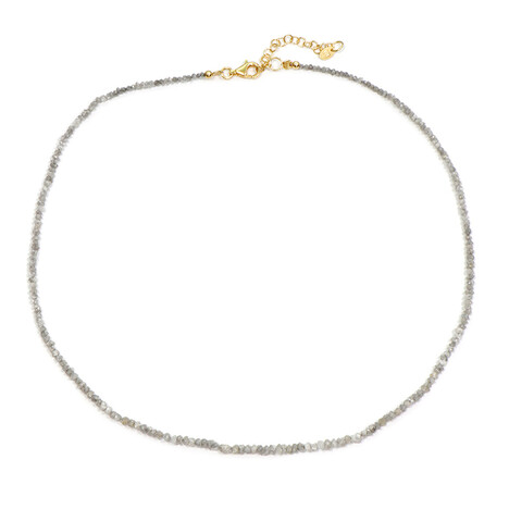 Silberner Diamant-Silberhalskette