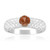 Bague en argent et Pierre du Soleil de l’Orégon