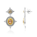 Pendientes en plata con Morganita de Brasil (Dallas Prince Designs)