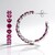 Orecchini in argento con Rodolite