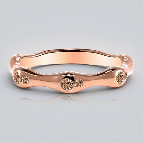 Anello in oro con Diamante Rose de France SI1 di Argyle (Annette)