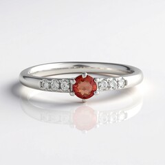 Anello in argento con Rubino Tanzania
