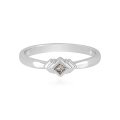 Anello in argento con Diamante Cioccolato I2