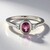 Anello in argento con Granato Malaya