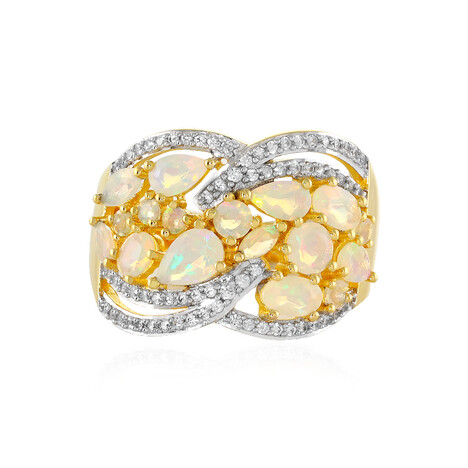 Anello in argento con Opale di Welo