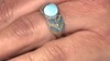 Bague en argent et Larimar (Adela Silber)