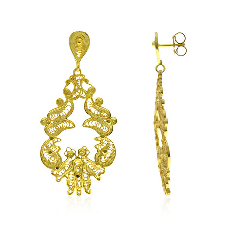 Pendientes en plata (Joias do Paraíso)