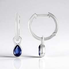Orecchini in argento con Cianite del Nepal