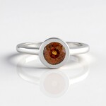 Anello in argento con Zircone Tramonto
