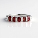 Bague en argent et Rubis de Tanzanie