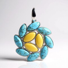 Ciondolo in argento con Turchese