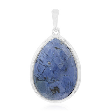 Ciondolo in argento con Dumortierite