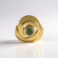 Pendentif en argent et Diamant vert