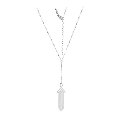 Collana in argento con Quarzo Bianco