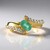 Anello in argento con Smeraldo Russo (Adela Silber)