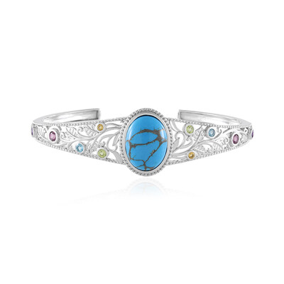 Bracciale in argento con Turchese