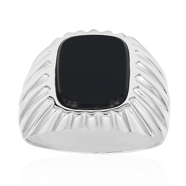 Anello in oro con Onice Nero