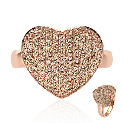 Bague en or et Diamant rose de France SI1 d'Argyle  (Annette)