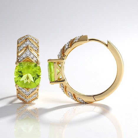 Orecchini in oro con Peridoto (SUHANA)
