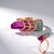 Bague en argent et Quartz multicolore (MONOSONO COLLECTION)