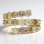 Anello in oro con Diamante Fancy I1 (CIRARI)