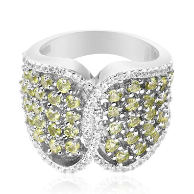 Bague en argent et Péridot