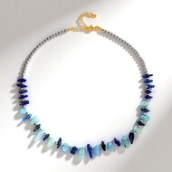Collar en plata con Aguamarina de Brasil (Riya)