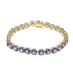 Gouden armband met AAA tanzanieten (CIRARI)