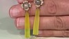 Pendientes en plata con Calcedonia amarilla (KM by Juwelo)