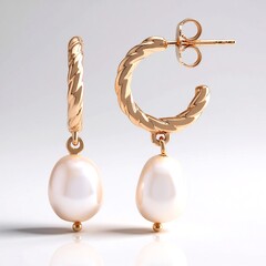 Orecchini in argento con Perla d'Acqua Dolce Porpora (TPC)