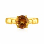 Madeira Citrine Silver Ring (de Melo Essence)