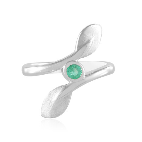 Anillo en plata con Esmeralda de Colombia (MONOSONO COLLECTION)