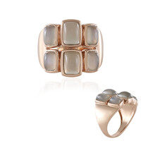 Bague en argent et Pierre de lune argent (KM by Juwelo)