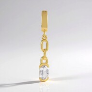 Pendentif en argent et Pétalite