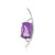 Uruguayan Amethyst Silver Pendant (de Melo)