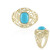 Bague en or et Turquoise Sleeping Beauty (Ornaments by de Melo)