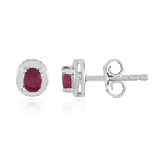 Pendientes en plata con Rubí de Madagascar