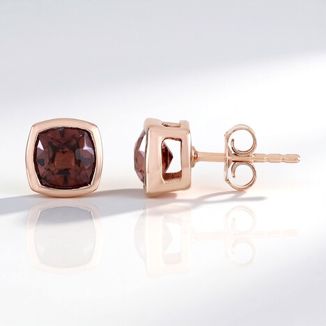 Orecchini in argento con Zircone Rosa (Adela Silber)