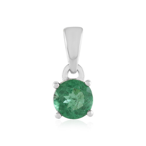 Grüner Apatit-Silberanhänger