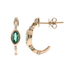 Orecchini in oro con Smeraldo Zambia AAA (CIRARI)