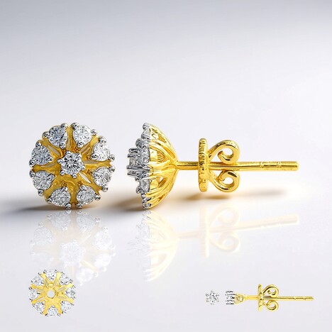 Orecchini in oro con Diamante SI1 (G) (Annette)