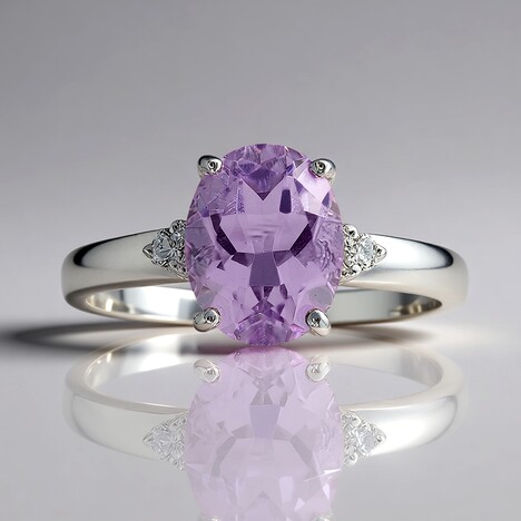 Anello in argento con Ametista