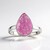 Anello in argento con Cobalto Calcite (Bali Barong)