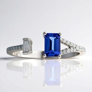 AAA-Tansanit-Goldring