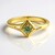 Anello in oro con Demantoide del Madagascar (John Ferry)