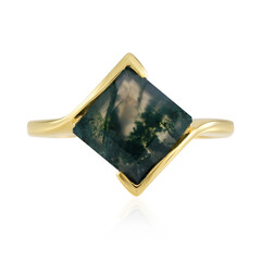 Anillo en plata con Ágata de musgo
