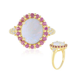 Anello in argento con Opale Australiano