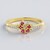 Anello in argento con Spinello Rosa