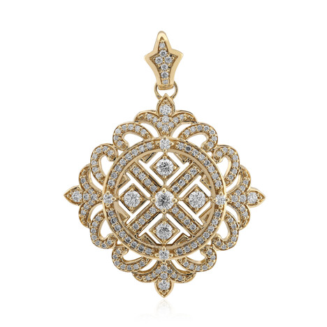 14K SI1 (G) Diamond Gold Pendant (Annette)